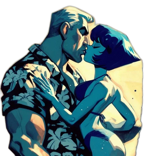 dress, jacket, comic book art, concept art transparent PNG cut-out