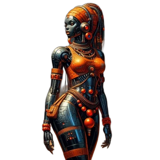 robot, dress, jewelry, mask transparent PNG cut-out