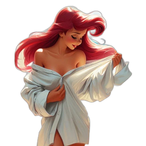 dress, fantasy art, concept art, oil painting transparent PNG cut-out
