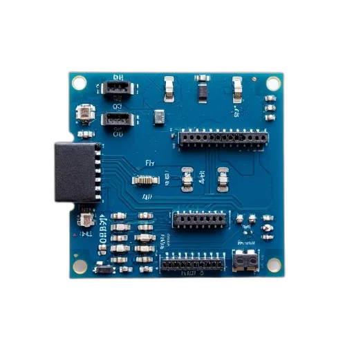 blue, printed, circuit, board transparent PNG cut-out