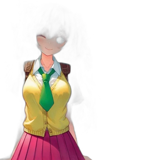 dress, jacket, mask, staff transparent PNG cut-out