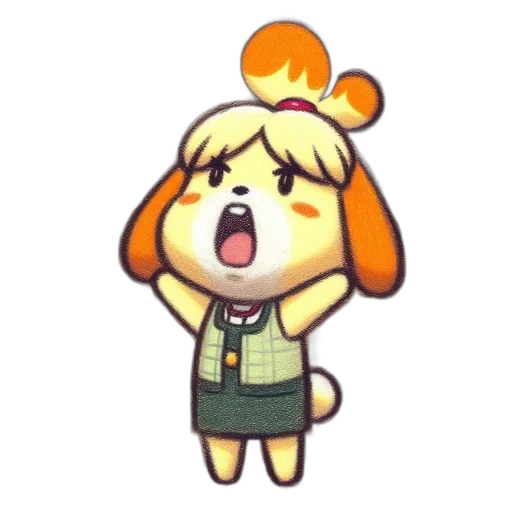 staff, animal, creature, pixel art transparent PNG cut-out