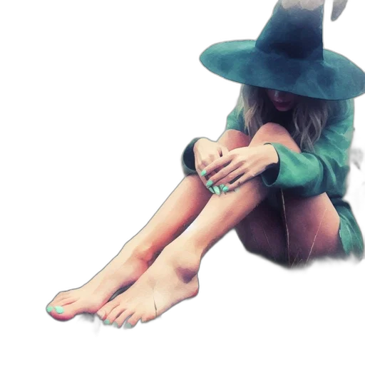 hat, shoes, mask, staff transparent PNG cut-out