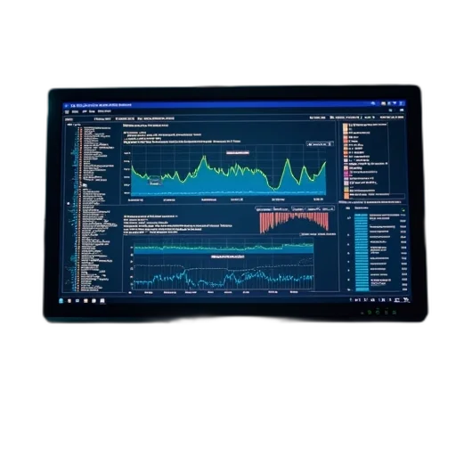 cyberpunk, computer, screen, has transparent PNG cut-out