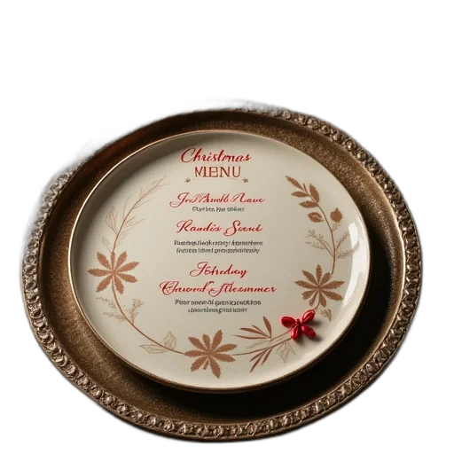 jewelry, food, christmas, menu transparent PNG cut-out