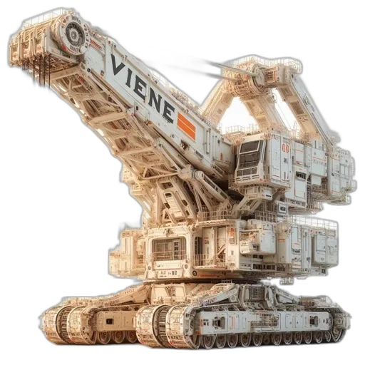 robot, weapon, 3d render, concept art transparent PNG cut-out