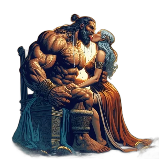 furniture, crown, sword, fantasy art transparent PNG cut-out