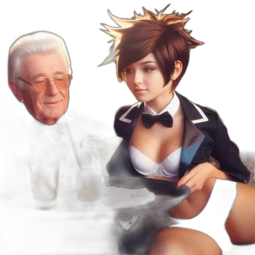 staff, dress, face, robot transparent PNG cut-out