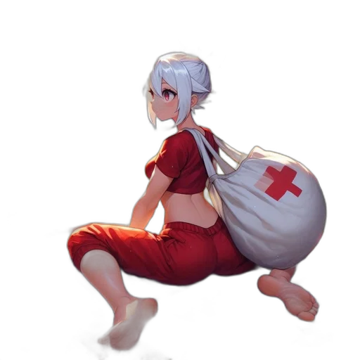 robot, staff, weapon, dress transparent PNG cut-out