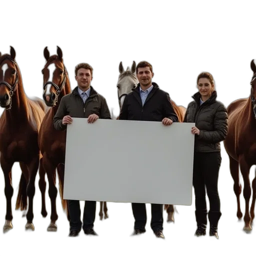 furniture, staff, group, horse transparent PNG cut-out