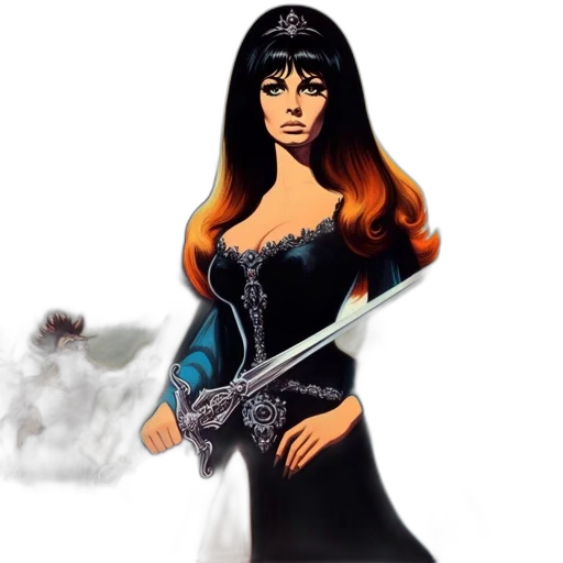 weapon, comic book art, fantasy art, concept art transparent PNG cut-out