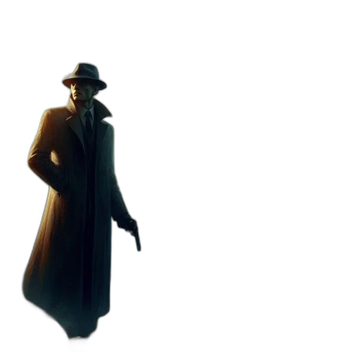 hat, staff, jacket, weapon transparent PNG cut-out