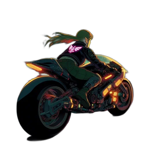 jacket, dragon, concept art, cyberpunk transparent PNG cut-out