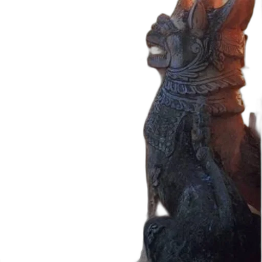 dragon, staff, creature, mask transparent PNG cut-out