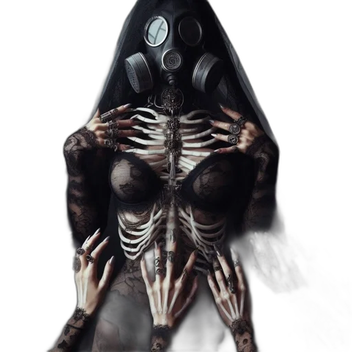 mask, creature, robot, dress transparent PNG cut-out