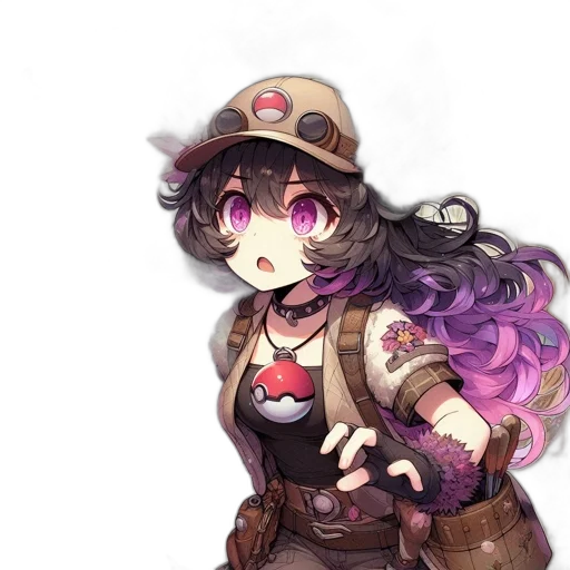 staff, hat, weapon, creature transparent PNG cut-out