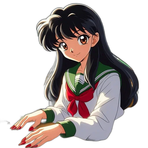 dress, jacket, staff, face transparent PNG cut-out