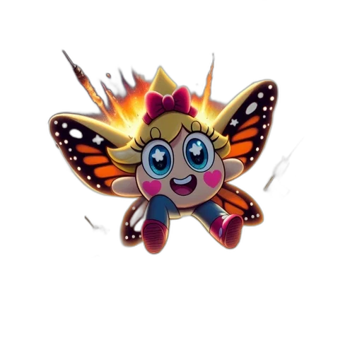 creature, staff, flower, jewelry transparent PNG cut-out