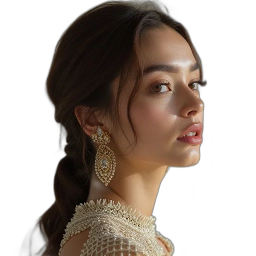 jewelry, crown, face, hair transparent PNG cut-out