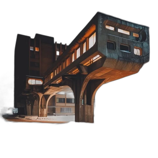 building, furniture, concept art, 3d render transparent PNG cut-out