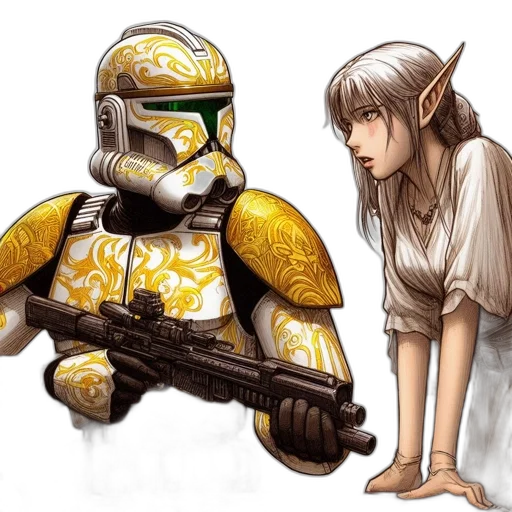 weapon, robot, concept art, fantasy art transparent PNG cut-out