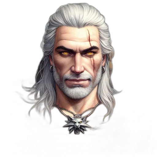 face, staff, dragon, hair transparent PNG cut-out