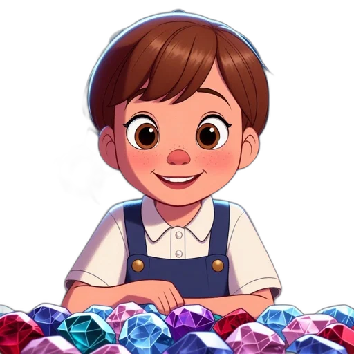 jewelry, flower, face, cartoon transparent PNG cut-out