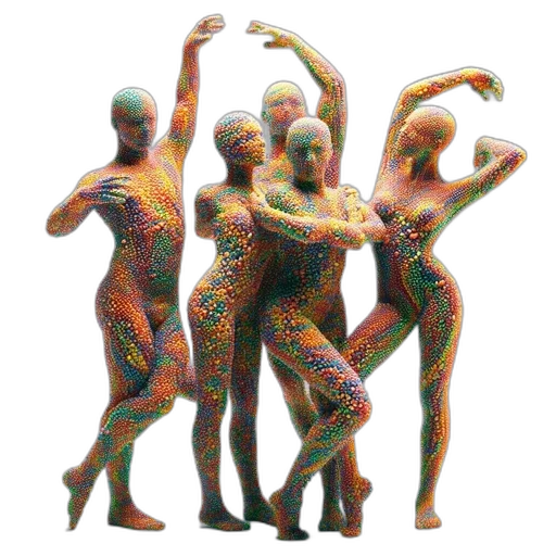 robot, mask, 3d render, vaporwave transparent PNG cut-out