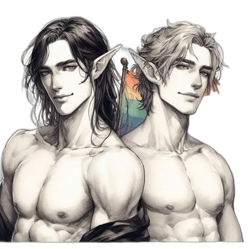 fantasy art, concept art, watercolor, pixel art transparent PNG cut-out