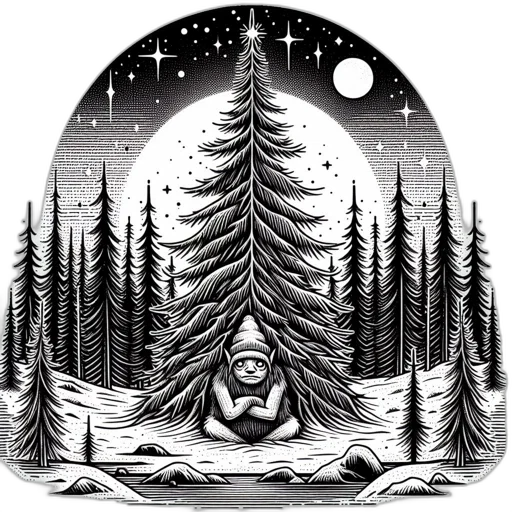 tree, crown, jacket, face transparent PNG cut-out