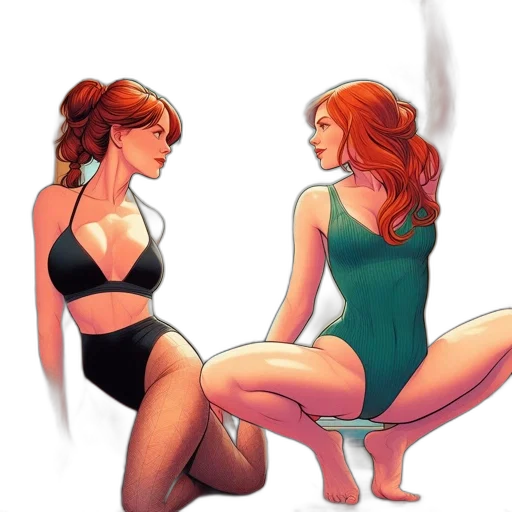 dress, comic book art, concept art, cartoon transparent PNG cut-out