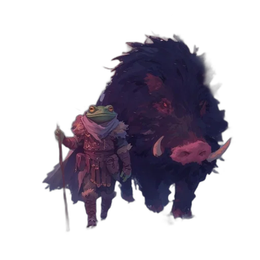creature, animal, staff, dragon transparent PNG cut-out