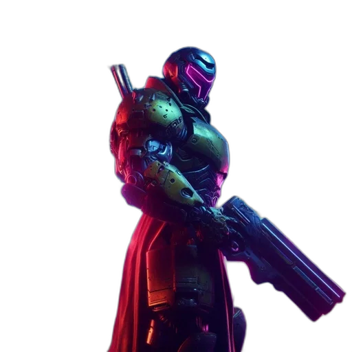 robot, weapon, sword, mask transparent PNG cut-out