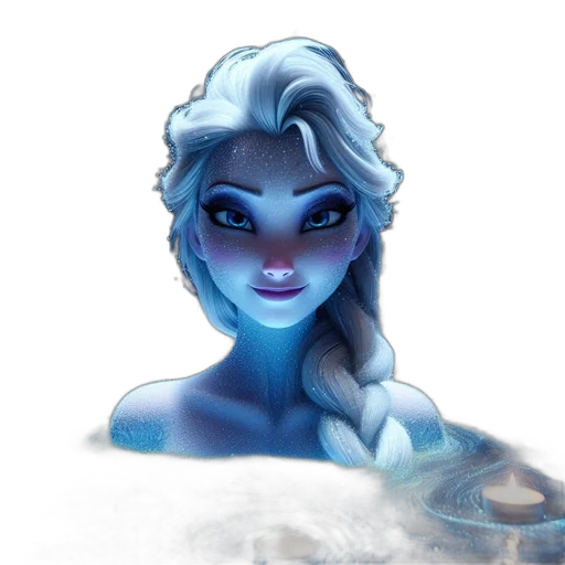 face, concept art, fantasy art, 3d render transparent PNG cut-out