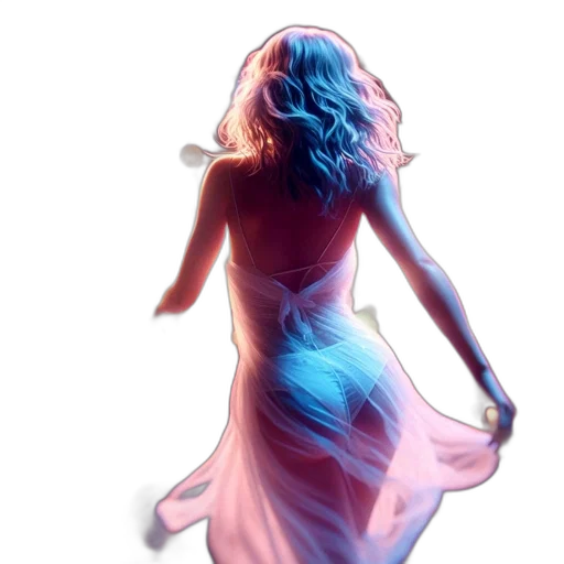 dress, hair, concept art, watercolor transparent PNG cut-out
