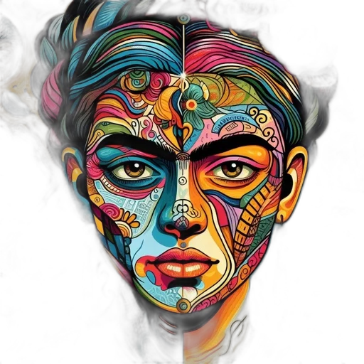 mask, face, crown, fantasy art transparent PNG cut-out