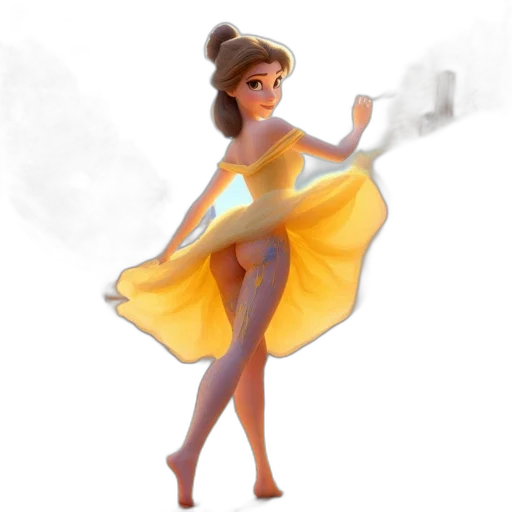 dress, concept art, fantasy art, 3d render transparent PNG cut-out