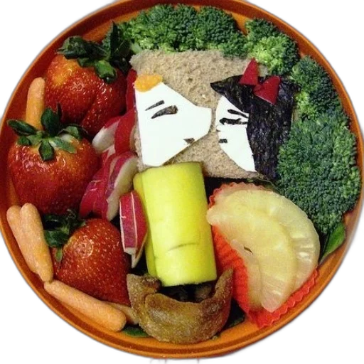 food, colorful, plate, fruits transparent PNG cut-out