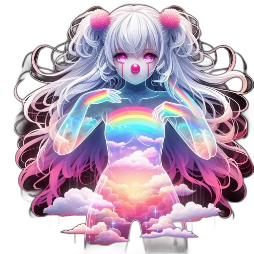 creature, dress, robot, hair transparent PNG cut-out