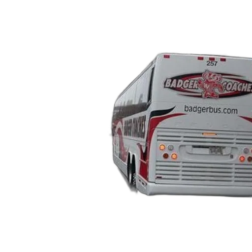 3d render, badger, coaches, bus transparent PNG cut-out