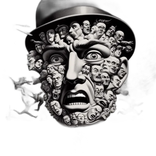 mask, face, comic book art, concept art transparent PNG cut-out