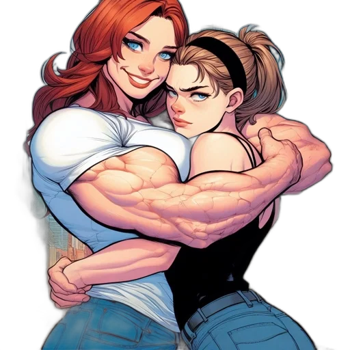 comic book art, concept art, cartoon, pixel art transparent PNG cut-out