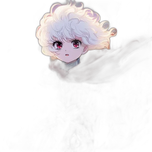 creature, dragon, hair, face transparent PNG cut-out