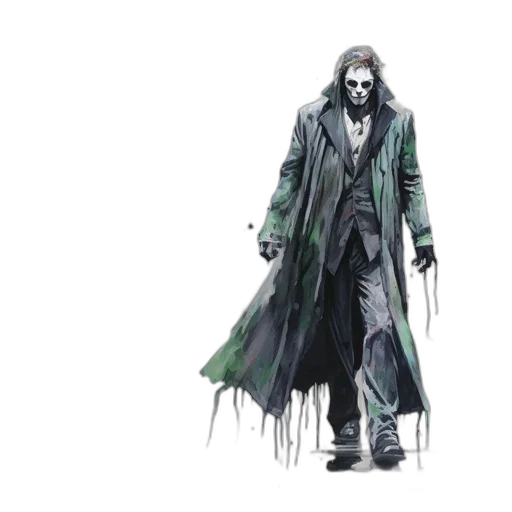 jacket, mask, creature, concept art transparent PNG cut-out
