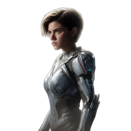 robot, face, concept art, comic book art transparent PNG cut-out