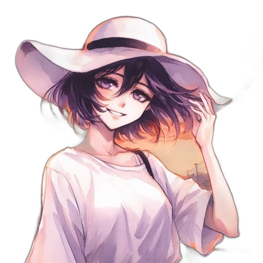hat, face, mask, flower transparent PNG cut-out
