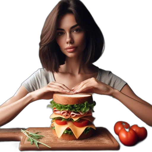 food, dress, face, jewelry transparent PNG cut-out