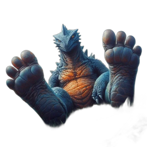 dragon, creature, shoes, animal transparent PNG cut-out