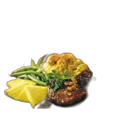 food, crown, photorealistic, 3d render transparent PNG cut-out
