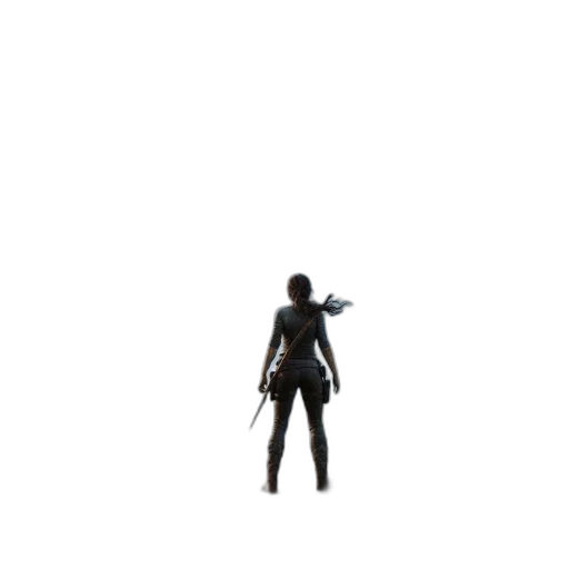 weapon, robot, staff, jacket transparent PNG cut-out
